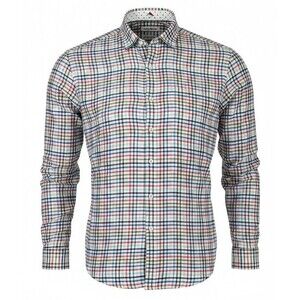 Tommy Bahama Men’s XL Multicolor Plaid Linen Blend Long Sleeve Button Up Shirt